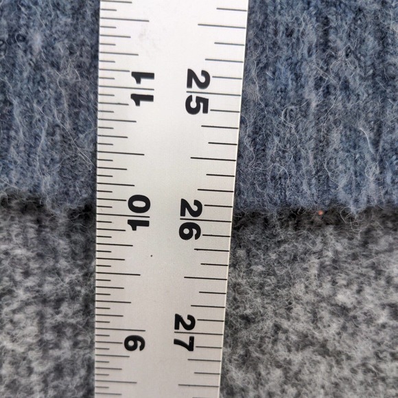 Madewell Women's Button-Sleeve Pullover Knit Sweater Blue XS Merino Wool Blend - Picture 11 of 12